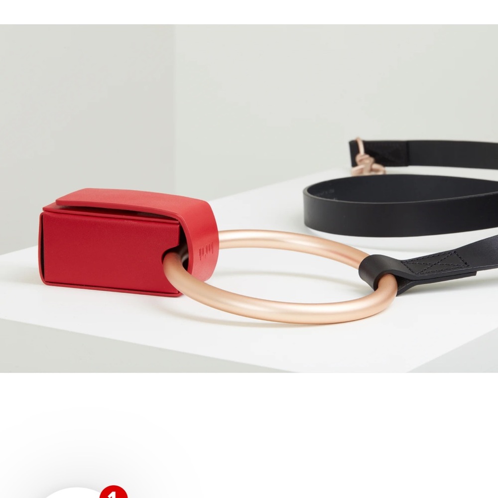 COPY - Boo oh Toto dog poop bag holder in red